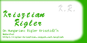 krisztian rigler business card